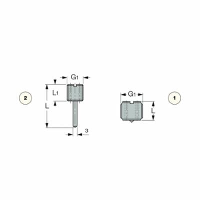 Iscar 4516009 Collet Screw With Oil Hole, ER Sealed Collets Indexable Tool, Tool Holder Compatibility: ER Sealed Collet